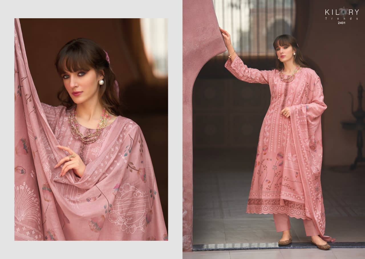 ELAHEN By KILORY TRENDS 2401 To 2406 Series Beautiful Festive Suits Colorful Stylish Fancy Casual Wear PURE LAWN COTTON Dresses At Wholesale Price